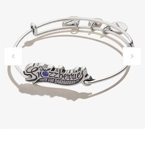 Willy Wonka 'Snozzberries' Inline Charm Bangle Silver
